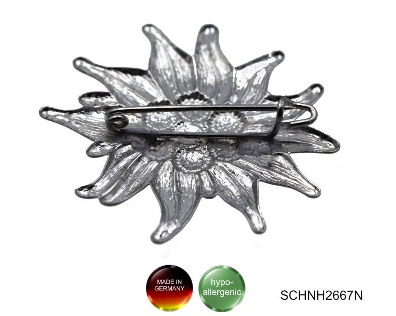 Trachtenbrosche Edelweiss - Made in Germany // Schnh2667N von APjewelrycomponents