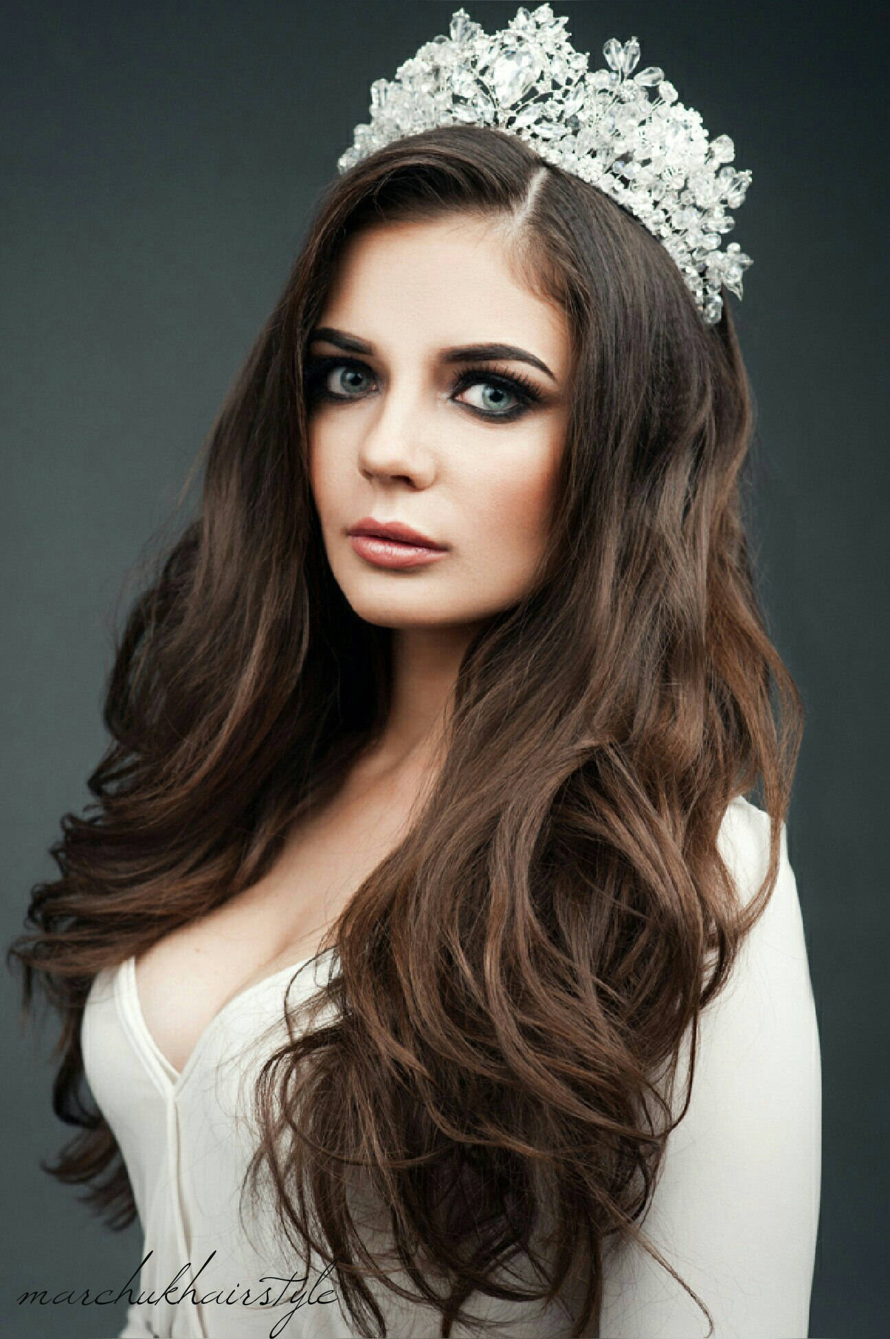Königliche Kristall Hochzeit Tiara Für Die Königin Krone Braut Königliches Diadem Königliche Kristall Hochzeit Tiara Für Die Königin Krone Braut Königliches Diadem von APoverennaya