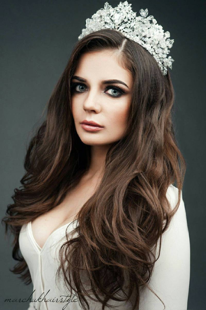 Königliche Kristall Hochzeit Tiara Für Die Königin Krone Braut Königliches Diadem von APoverennaya