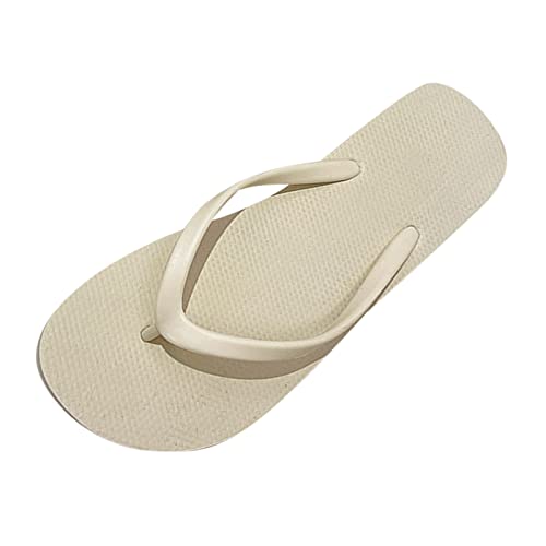 AQ899 Women's Flat Flip Flops with Rubber Sole Non-slip Indoor Outdoor Slippers Toe Separator Beach Shoes Party Shoes von AQ899