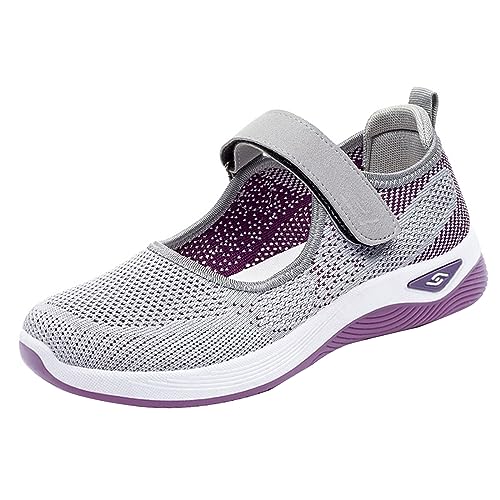 Orthopedic Shoes for Women, Comfortable Women Sports Shoes, Flat Mesh Sneakers, Summer Slip-On Walking Shoes, Non -Slip Light Sandals, Soft and Breath, Arch Support Shoes von AQ899