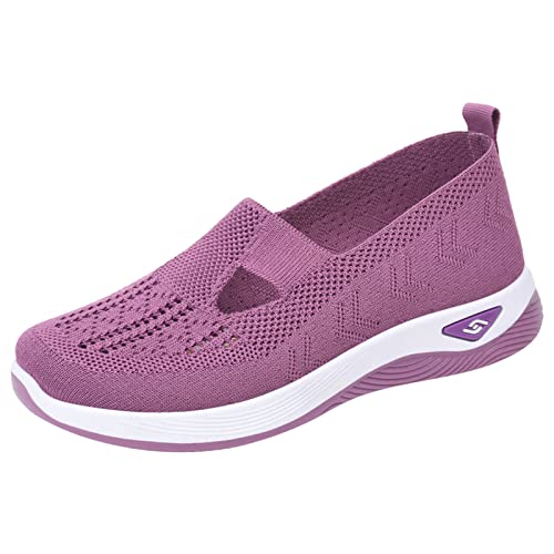 Women's Mesh Sports Shoes Without Laces Summer Orthopaedic Slip-Ins Walking Shoes Breathable Lightweight Sandals Hiking Sandals Memory Foam Sneaker Sandals Nurse Shoes Hands Free Shoes Arch Support von AQ899