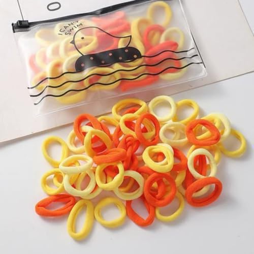 200 Stück Elastisch Haargummis Klein, Mini Nahtlose Haarbänder, Multicolor Haargummis,Pferdeschwanz Inhaber für Klein Kinder Kleinkinder Mädchen Reichliche Farbwahl (A,200 Stück) von AQCQDQ