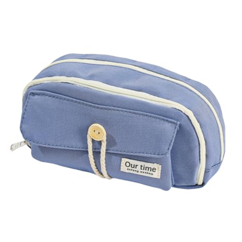 AQCQDQ Federmäppchen Pencil case Große Kapazität Mäppchen Kapazität Federmappe Federmappe Erwachsene für Kinder Studenten Mädchen Jungs Multifunktional (Blau) von AQCQDQ