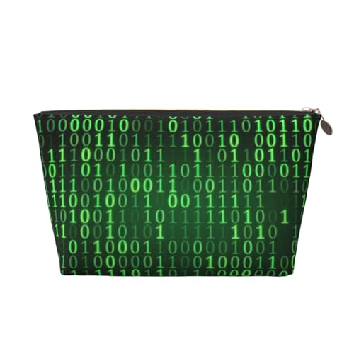 Hacker Era Print Leder Reise-Kulturbeutel für Frauen Reisetasche für Toilettenartikel Kosmetiktasche Make-up-Tasche, gold, Einheitsgröße, Kulturbeutel Hacker Era Print Leder Reise-Kulturbeutel für Frauen Reisetasche für Toilettenartikel Kosmetiktasche Make-up-Tasche, gold, Einheitsgröße, Kulturbeutel von AQHNBM
