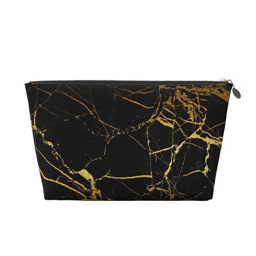 Reise-Kulturbeutel aus Leder mit schwarzem und goldenem Hintergrund, für Damen, Reisetasche für Toilettenartikel, Kosmetiktasche, Make-up-Tasche, silber, Einheitsgröße, Kulturbeutel Reise-Kulturbeutel aus Leder mit schwarzem und goldenem Hintergrund, für Damen, Reisetasche für Toilettenartikel, Kosmetiktasche, Make-up-Tasche, silber, Einheitsgröße, Kulturbeutel von AQHNBM