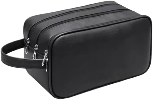 Reise-Kulturbeutel, Trennwand, großes Fassungsvermögen, tragbar, Make-up-Tasche, multifunktionale Kosmetik-Aufbewahrungstasche für Damen, einfarbig, 11in*6in*6.2in Reise-Kulturbeutel, Trennwand, großes Fassungsvermögen, tragbar, Make-up-Tasche, multifunktionale Kosmetik-Aufbewahrungstasche für Damen, einfarbig, 11in*6in*6.2in von AQKKMN