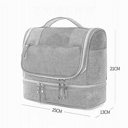 Reise-Kulturbeutel für Damen und Herren, Trocken- und Nass-Trennung, Make-up-Tasche, großes Fassungsvermögen, tragbare Reise-Aufbewahrungstasche (dunkelblau) von AQKKMN