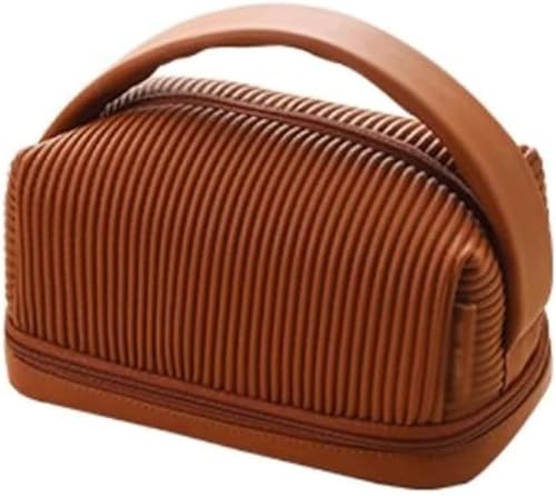 Tragbare Aufbewahrungstasche für Damen, große Kapazität, super heiße Reise-Waschtasche, Make-up-Tasche, einfarbig, 24*14*13cm Tragbare Aufbewahrungstasche für Damen, große Kapazität, super heiße Reise-Waschtasche, Make-up-Tasche, einfarbig, 24*14*13cm von AQKKMN