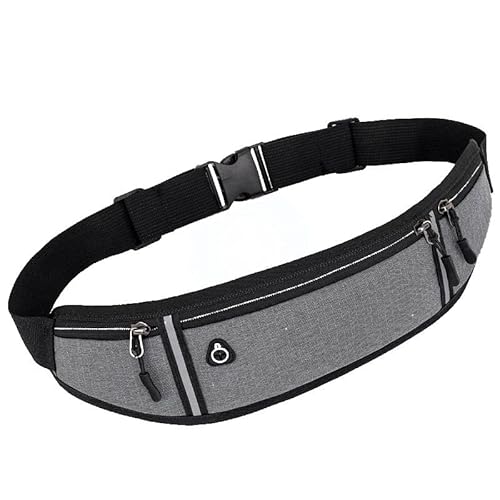 AQQWWER Armrucksack Professional Running Waist Bag Sports Belt Pouch Mobile Phone Case Men Women Hidden Pouch Gym SportsBags Running Belt Waist Pack (Color : Gray Color) von AQQWWER