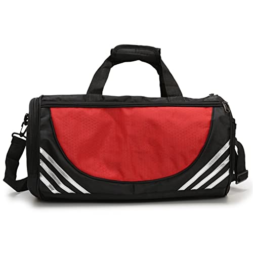 AQQWWER Damen Sporttasche Benutzerdefinierte Logo Sporttasche Fitness Tasche Sport Männer Frauen Tasche Outdoor Fitness Tragbare Reise Sporttaschen Ultraleicht Yoga Gym Sport Rucksack (Color : Red) von AQQWWER