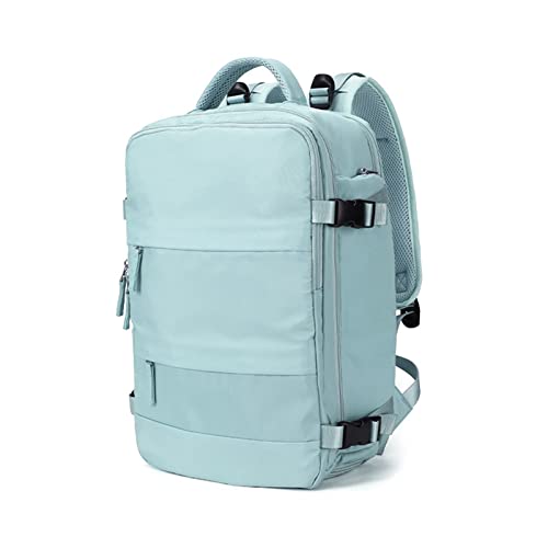 AQQWWER Damen Sporttasche Big Capactiy Travel Backpack Unisex Outdoor wasserdichte Tasche Multifunktionale Sporttasche für mit unabhängigen Schuhen Rucksack (Color : Light Blue) von AQQWWER