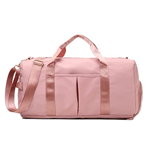 AQQWWER Damen Sporttasche Dry Wet Bag Fitness Gym Taschen für Frauen 2020 Männer Yogamatte Tasche Reise Training Sac De Sport Gymtas Sac De (Color : Pink) von AQQWWER