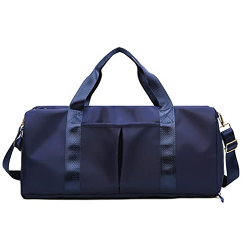 AQQWWER Damen Sporttasche Dry Wet Black Gym Bag Damen Schuhfach Training Yoga Sac De Sporttaschen für Fitness (Color : Navy) von AQQWWER