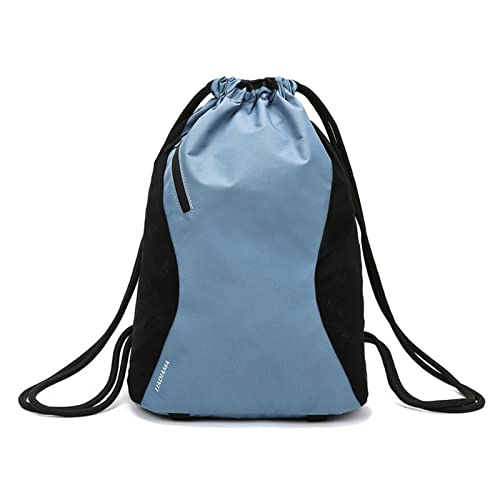 AQQWWER Damen Sporttasche Fitness Yoga Tasche mit Schuhtasche Sport Kordelzug Rucksack Gym Training Aufbewahrung Nylon Handtasche für Männer Frauen (Color : Blue) von AQQWWER