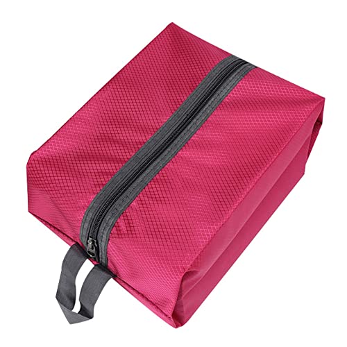 AQQWWER Damen Sporttasche Frauen Männer Schuh Aufbewahrungstasche Große Kapazität Schuh Nylon Reise Staubbeutel Outdoor Kulturbeutel Organizer Tasche (Color : Pink) von AQQWWER