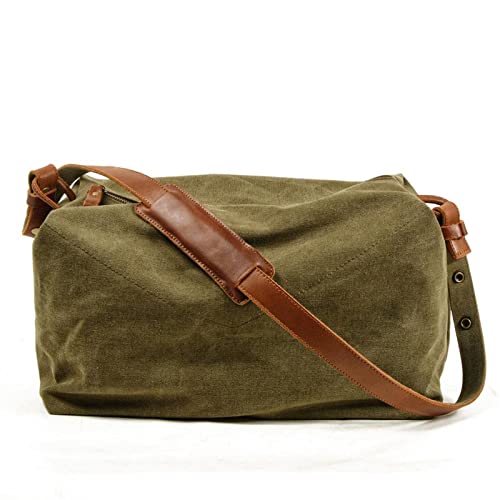 AQQWWER Damen Sporttasche Männer Gepäck Einzelne Umhängetaschen Kunst Fitness Taschen Reise Twisted Taschen Männer Kanistertaschen mit großer Kapazität (Color : Green) von AQQWWER