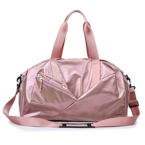 AQQWWER Damen Sporttasche Outdoor Herren Sporttasche mit Schuhfach Reisegepäck Taschen wasserdichte Damen Fitness Tasche Seesack (Color : Pink) von AQQWWER