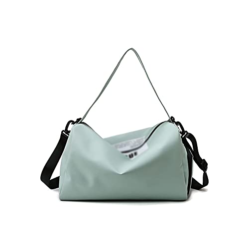 AQQWWER Damen Sporttasche Sporttaschen für Turnhalle Frauen Männer Gym Fitness Bag wasserdichte Zylinder Eine Schulter Outdoor Sporttasche Schwimmen Reise Paket Handtasche (Color : Green) von AQQWWER