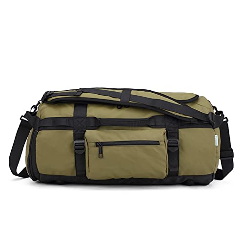 AQQWWER Damen Sporttasche Trocken-Nass-Trennung Fitness Sporttasche Männer Reisen Training Große Kapazität Rucksack Sac De Sport Schulter Laptoptasche Wasserdicht (Color : Army Green) von AQQWWER