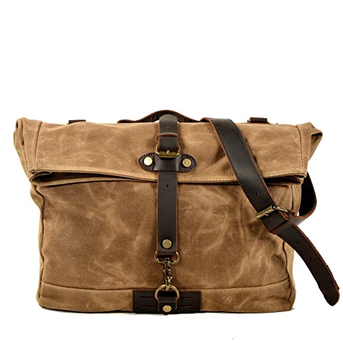 AQQWWER Damen Sporttasche Vintage Canvas Umhängetaschen für Männer Outdoor Sport Male Messenger Bags (Color : Army Green) von AQQWWER