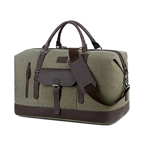 AQQWWER Damen Sporttasche Vintage Casual Männer Reisetaschen Männlich Outdoor Große Kapazität Tasche Leinwand Handtaschen Duffle Bag Weekender Bag Travel Man (Color : Green) von AQQWWER