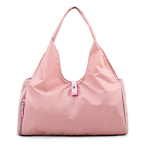 AQQWWER Damen Sporttasche wasserdichte Fitness-Sporttasche, große Yoga-Mattentasche, Reisetaschen, Damen, Workout, Handgepäck, Organizer, Training, Sporttasche für Frauen (Color : Pink) von AQQWWER