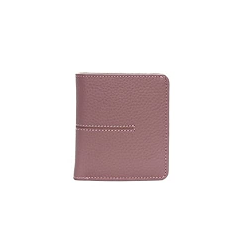 AQQWWER Geldbörsen für Damen Brieftasche Weibliche Kuhleder Frauen Geldbörse Slim Nette Dame Haspe Brieftaschen (Color : Pink) von AQQWWER