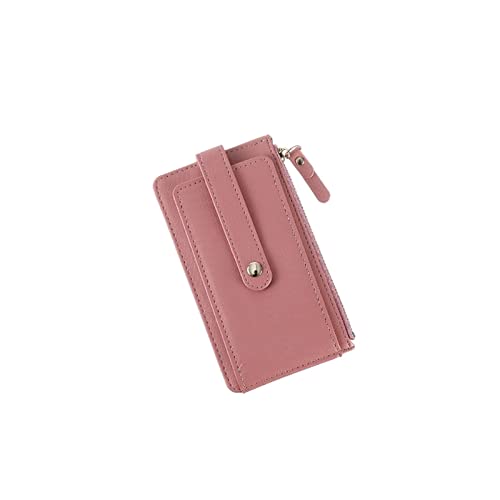 AQQWWER Geldbörsen für Damen Brieftasche Weibliche Lange Student Multi-Card Slot Große Kapazität Kleine frische Reine Farbe Einfache Münzbörse Zipper Karton Bag Weibliche (Color : Pink) von AQQWWER