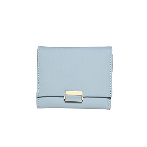 AQQWWER Geldbörsen für Damen Brieftasche Weibliche Leder Frauen Leder Geldbörse Brieftasche Damen ändern Kartenhalter Münze kleine Geldbörsen (Color : Blue) von AQQWWER