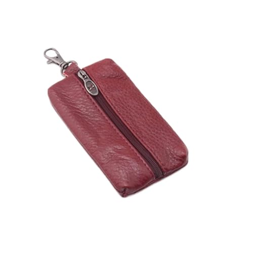 AQQWWER Geldbörsen für Damen Car Key Case, Wallet, Wallet, Zipper Bag, Key Manager, Business Card Holder, Gift (Color : Red) von AQQWWER