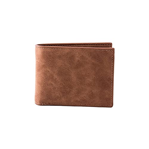 AQQWWER Geldbörsen für Damen Damen Brieftaschen Kleingeld Geldbörsen Brieftaschen Dünne Brieftasche mit Münzbeutel Reißverschluss Brieftasche (Color : Bruin) von AQQWWER