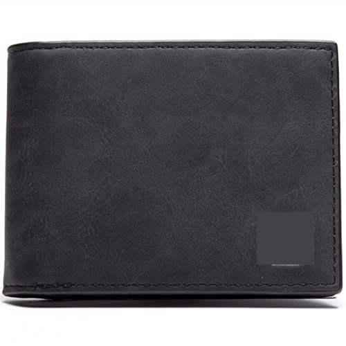 AQQWWER Geldbörsen für Damen Mini Men Luxury Business Wallet Card Holder Man Purse Coin Bag Zipper Gift for Men (Color : Black) von AQQWWER