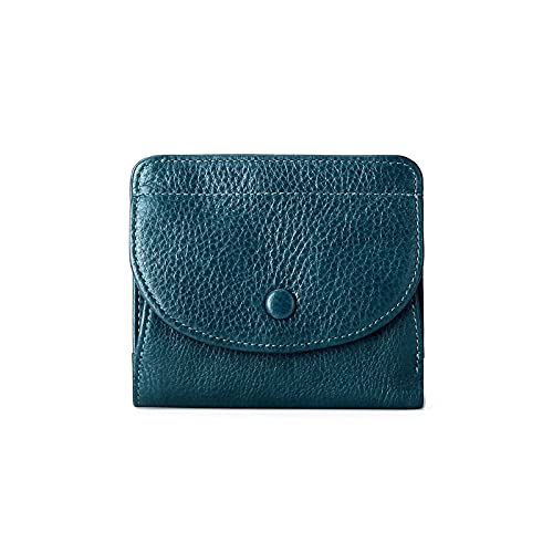 AQQWWER Geldbörsen für Damen Mode Damen Brieftasche Leder Kleine Münze Geldbörse Damen Leder Kartenhalter Brieftasche (Color : Blue) von AQQWWER