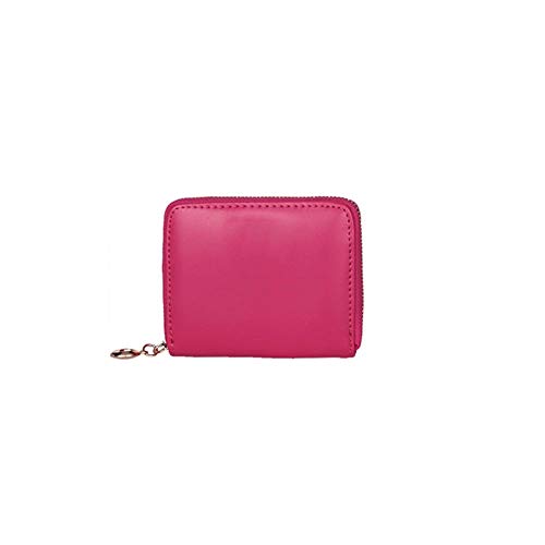 AQQWWER Geldbörsen für Damen Mode Leder Frauen Geldbörse Tasche Damen Clutch Brieftasche Frauen Kurze Kartenhalter Nette Mädchen Casual Brieftasche (Color : Pink) von AQQWWER