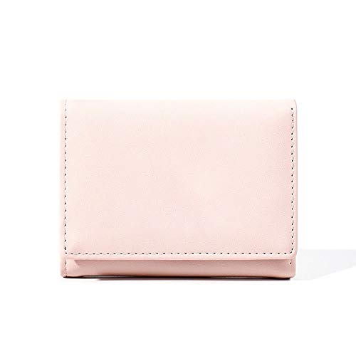 AQQWWER Geldbörsen für Damen Neue Damen Short Wallet Einfache Multifunktions3 Fold Wallet Liebe Multi-Card Wallet Querschnitt Geldbörse (Color : Pink) von AQQWWER