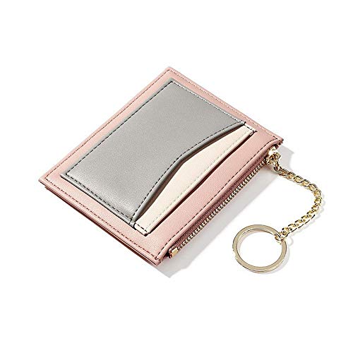 AQQWWER Geldbörsen für Damen Neue Geldbörse Mode Multi-Card-Reißverschluss-Karten-Paket Multifunktions-Wallet (Color : Pink) von AQQWWER