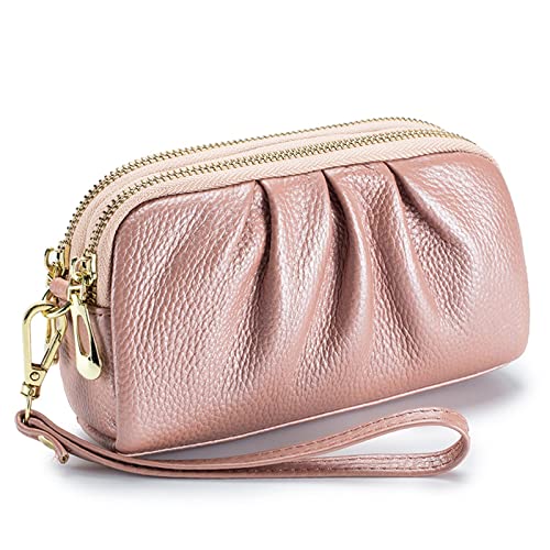 AQQWWER Geldbörsen für Damen New All-Match High-end Clutch Bag Western Style Large-Capacity Temperament Women Wallet (Color : Pink) von AQQWWER