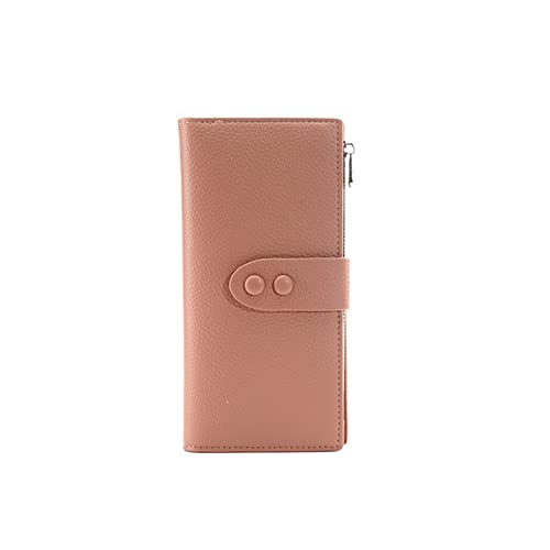 AQQWWER Geldbörsen für Damen Pink Big Card Holder Women Wallet Long Female Wallet for Phone Ladies Coin Money Purse Hasp Wallets and Purses Portfolio (Color : Pink) von AQQWWER