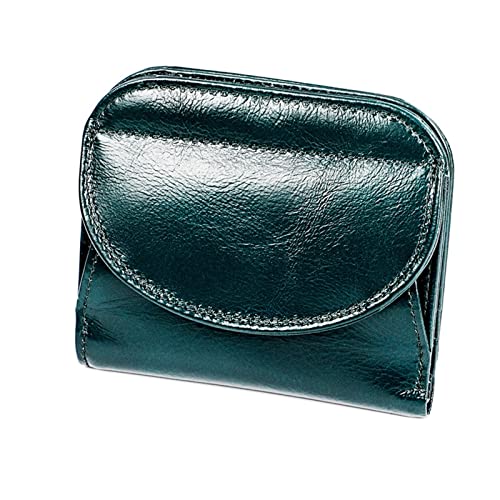 AQQWWER Geldbörsen für Damen Woman Wallet Genuine Leather Wallets Fashion Hasp Short Wallet Female Card Holder Small Woman Wallets and Purses (Color : 3501 Blue) von AQQWWER