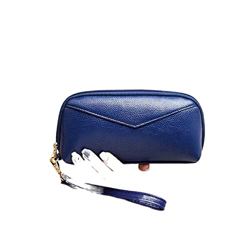 AQQWWER Geldbörsen für Damen Women Wallets Long Style Multi-Functional Wallet Purse Leather Female Clutch Coin Purse Card Holder Wallet Women (Color : Blue) von AQQWWER