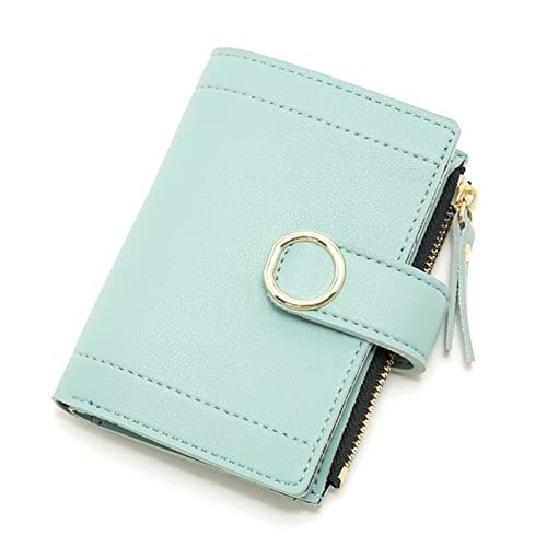 AQQWWER Geldbörsen für Damen Women Wallets Small r Purse Brand Women Ladies Card Bag Female Purse Money Clip Slim Wallets (Color : Blue) von AQQWWER