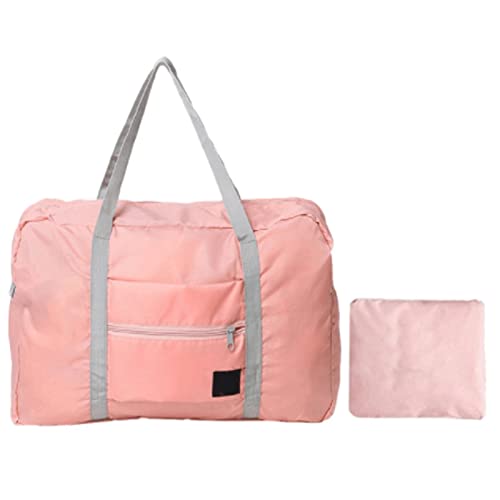 AQQWWER Handtaschen für Damen Waterproof Travel Bag Unisex Foldable Duffle Bag Organizers Large Capacity Packing Cubes Portable Luggage Bag Travel Accessories (Color : Pink) von AQQWWER