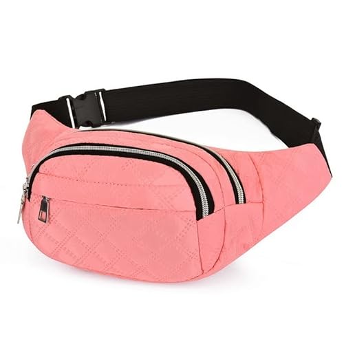 AQQWWER Hüfttasche Banana Belt Herren Damen Hüfttaschen Herren Damen Hüfttasche Taschen Travel Row Hüfttaschen (Color : Pink) von AQQWWER