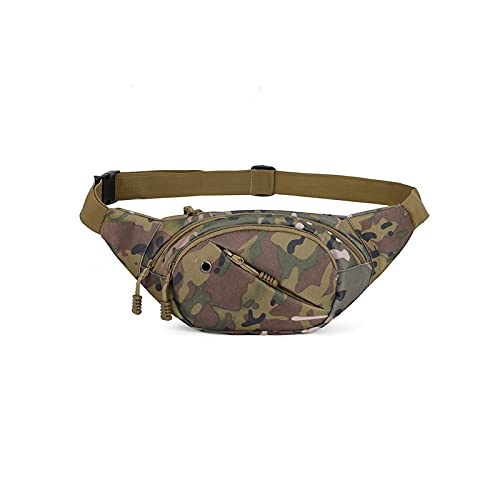 AQQWWER Hüfttasche Camouflage Männer Taillenpackung, Multifunktionale Handy Canvas Tasche für Männer, verschleißfeste Freizeit Freizeit Sport Taille Tasche (Color : 3) von AQQWWER