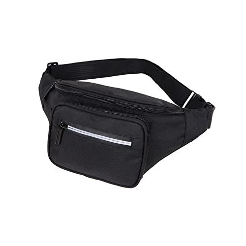 AQQWWER Hüfttasche Casual Herren Brust Pack Outdoor Sports Laufende Taille Tasche Multifunktionale Handy-Taille Tasche (Color : Black) von AQQWWER