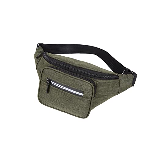 AQQWWER Hüfttasche Casual Herren Brust Pack Outdoor Sports Laufende Taille Tasche Multifunktionale Handy-Taille Tasche (Color : Green) von AQQWWER