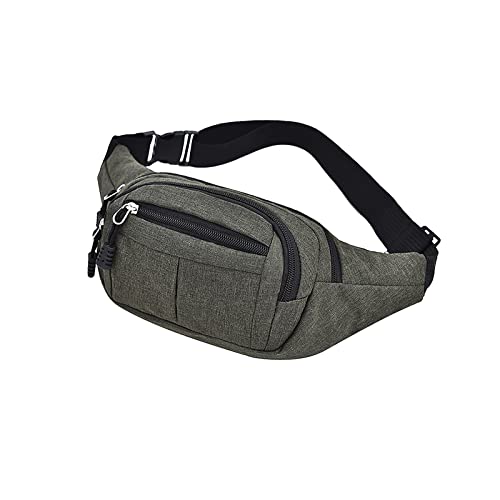 AQQWWER Hüfttasche Damen und Männer Mode Einfache Taille Tasche Multifunktionale Tragbare Diagonalbeutel Taille Tasche (Color : Green) von AQQWWER
