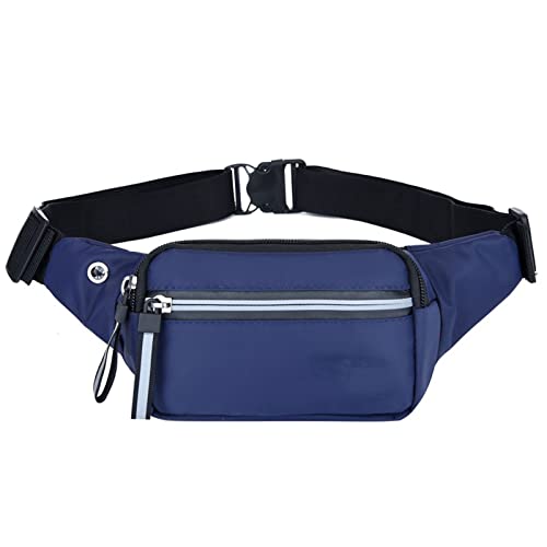 AQQWWER Hüfttasche Frauen Nylon Taille Packungen Fanny Pack Gürtel Sling Taschen Laser Brusttelefon Beutel Brusttaschen (Color : Deep Blue) von AQQWWER