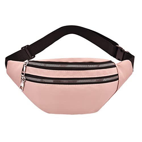 AQQWWER Hüfttasche Frauen Taille Tasche Männer Fanny Pack Weibliche Bananen Tasche Hüfte Bum Geld Beutel Damen Mode Reise Schulter Geldbörse Bauchtasche (Color : Pink) von AQQWWER